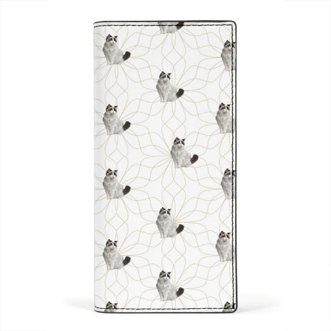 Ragdoll Cat Patterns Print Women's Leather Wallet