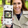 Shih Poo Dog Print Women's Leather Wallet