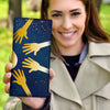 Catching Drops Art Print Women's Leather Wallet