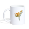 Akita Dog Art Print Coffee/Tea Mug - white