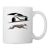 Whippet Dog Print Coffee/Tea Mug - white