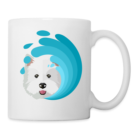 Cute Maltese Print Coffee/Tea Mug - white