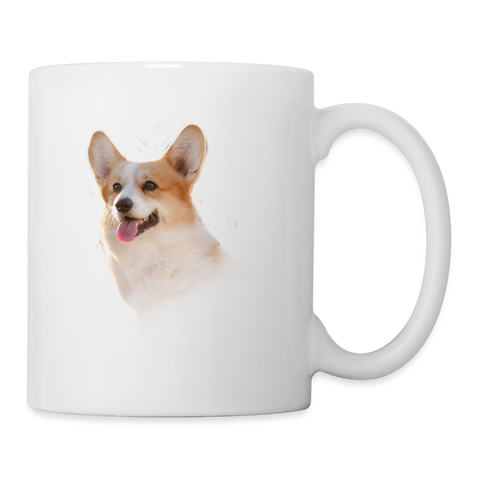 Pembroke Welsh Corgi Print Coffee/Tea Mug - white