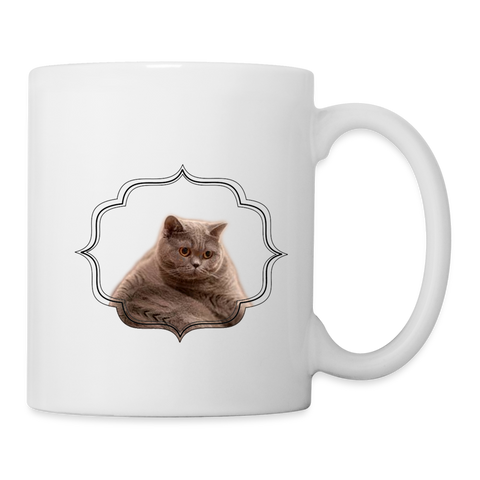 British Shorthair Cat Print Coffee/Tea Mug - white