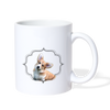 Cardigan Welsh Corgi Print Coffee/Tea Mug - white