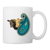 Dexter Cattle (Cow) Print Coffee/Tea Mug - white