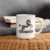 Mustang Horse Print Coffee/Tea Mug - white