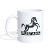 Mustang Horse Print Coffee/Tea Mug - white
