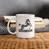 Mustang Horse Print Coffee/Tea Mug - white