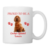 Cocker Spaniel Lovers Print Coffee/Tea Mug - white