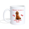 Cocker Spaniel Lovers Print Coffee/Tea Mug - white