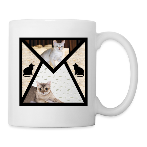 Singapura Cat Print Coffee/Tea Mug - white