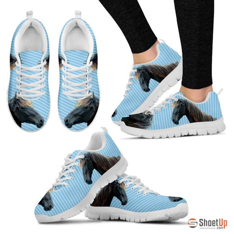 Tennessee Walker Horse Print (Black/White) Running Shoes For Women