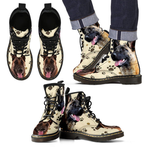 Belgian Malinois Print Boots For MenExpress Shipping