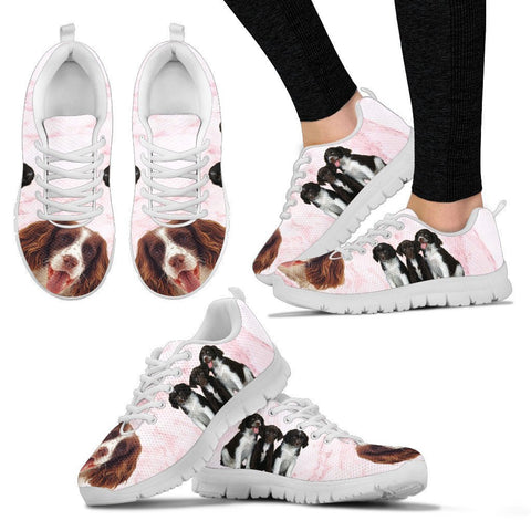English Springer Spaniel Print Sneakers For Women