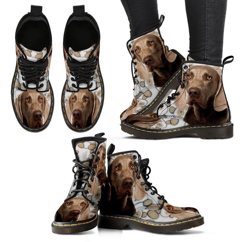 Weimaraner Print Boots For Women Express Shipping
