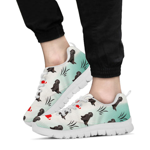 Portuguese Water Dog Patterns Print Sneakers