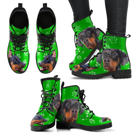 DOBERMAN PINSCHER DOG PRINT BOOTS FOR WOMEN-LIMITED EDITION