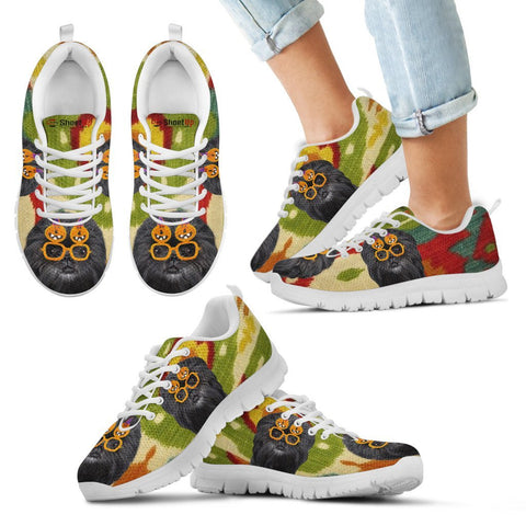 Affenpinscher Halloween Print Running Shoes For Kids