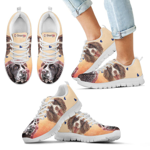 English Springer Spaniel Print Running Shoes For Kids