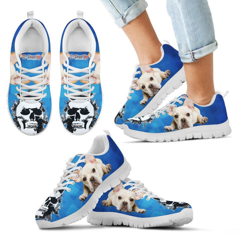 French Bulldog Halloween Print Running Shoes For Kids