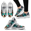 Boston Terrier With Glasses Print Sneakers For Women Free ShipppingFor 24 Hours Only