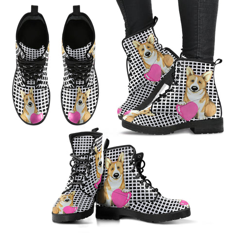 Valentine's Day SpecialPembroke Welsh Corgi Print Boots For Women