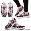 Egyptian Mau Cat Print (Black/White) Running Shoes For Women