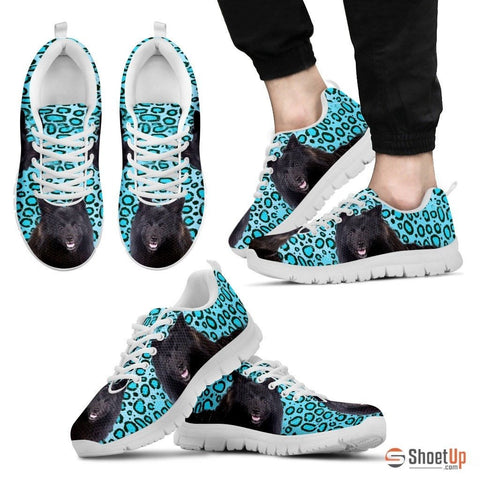 German Spitz Dog Print (Black/White) Running Shoes For Men Limited Edition