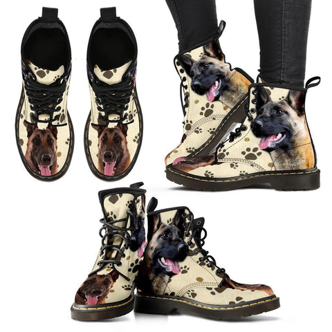 Belgian Malinois Print Boots For WomenExpress Shipping