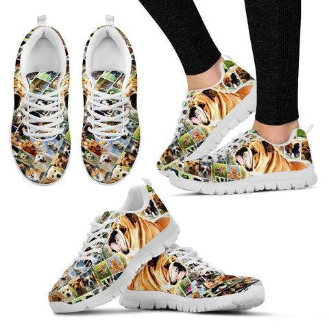 Lovely Bulldog PrintRunning Shoes For WomenExpress Shipping