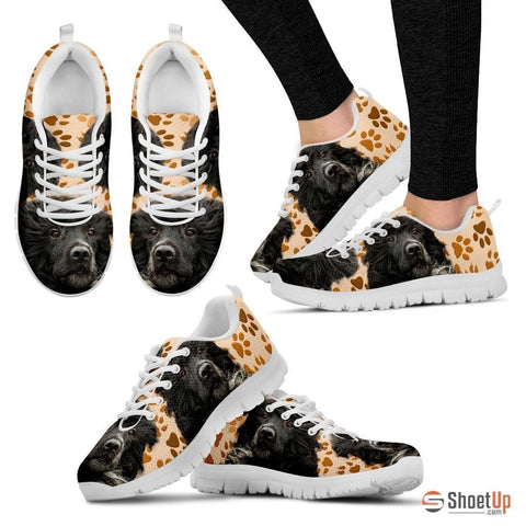 Portuguese Water Dog (White/Black) Running Shoes For Women