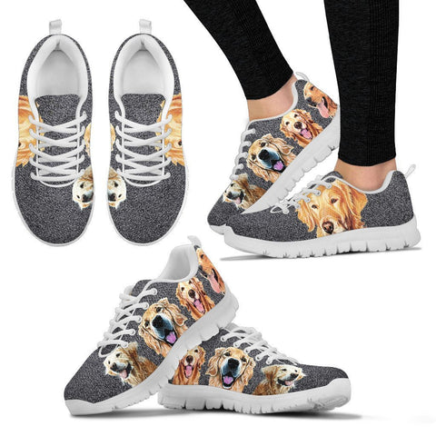 Golden Retriever Art Print Running Shoes For Women