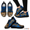 Cheetoh Cat Print (White/Black) Running Shoes For Women