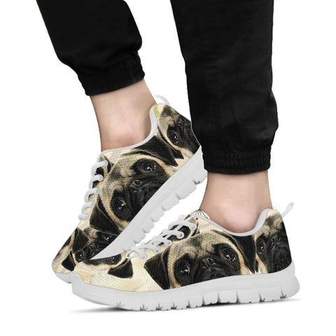 Pugs On Design Print Running Shoes