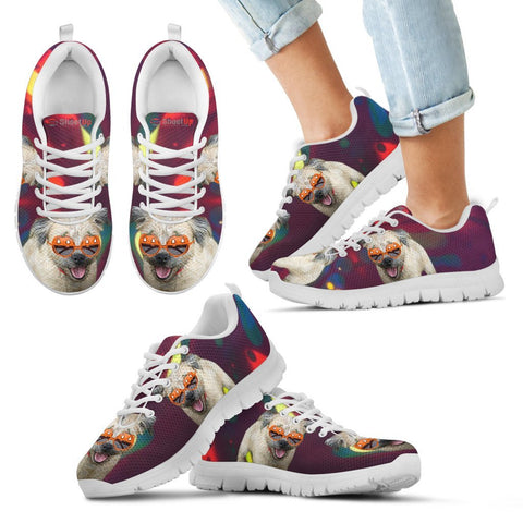 Halloween Border Terrier Print Running Shoes For Kids