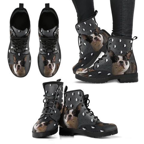 Valentine's Day SpecialBoston Terrier Print Boots For Women