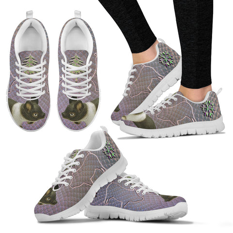 Hampshire pig Print Christmas Running Shoes For Women