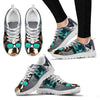 Boston Terrier With Glasses Print Sneakers For Women Free Shippping