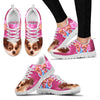 Chihuahua On Pink Print Running Shoes For Women