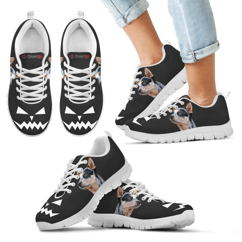 Australian Cattle Dog Halloween Print Running Shoes For Kids/Women