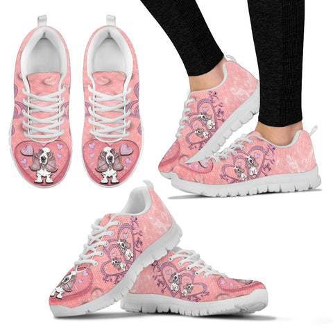 Valentine's Day SpecialBasset Hound Print Running Shoes For Women