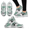 Siberian Husky Sketch Print Running Shoes For Women