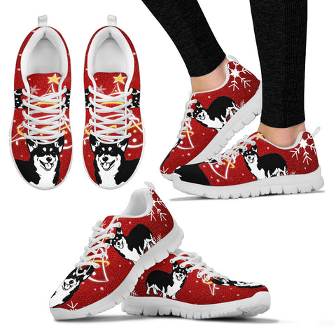 Cardigan Welsh Corgi Christmas Print Running Shoes For Women