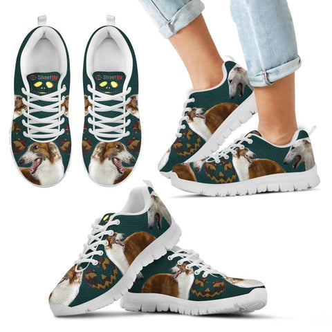 Borzoi Halloween Print Running Shoes For Kids