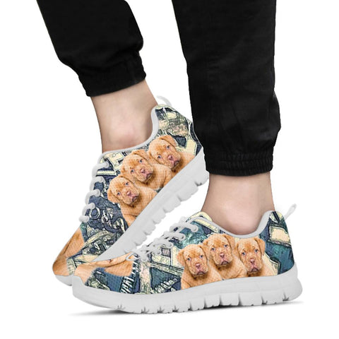 Cute Bordeaux Mastiff Print Running Shoes