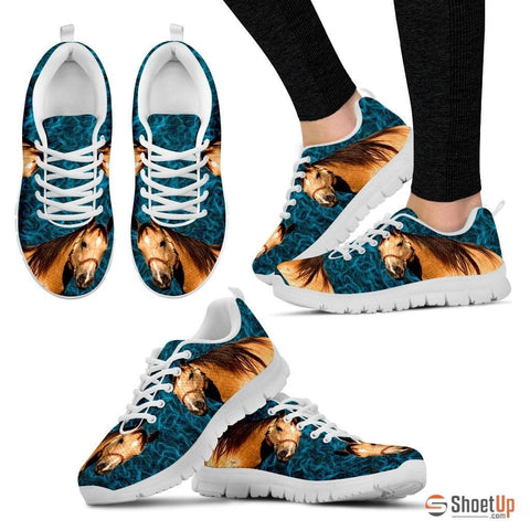Quarter Horse Print (White) Running Shoes For Women