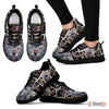 Lykoi Cat Print (White/Black) Running Shoes For Women