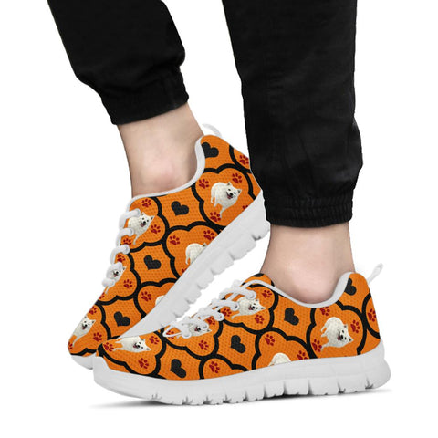 American Eskimo Dog Print Sneakers
