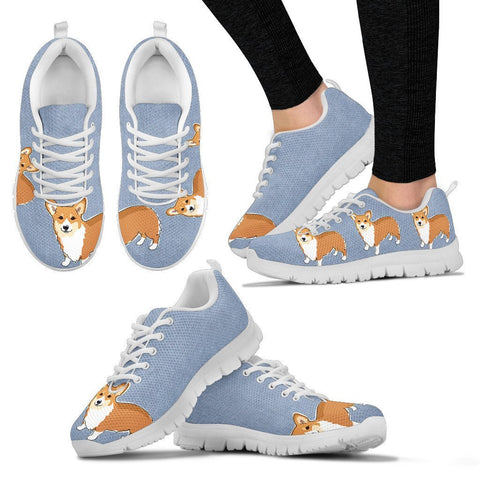 Cute Pembroke Welsh Corgi Print Running Shoes For Women